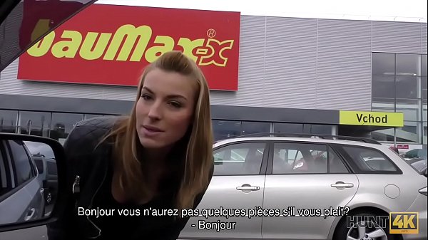 HUNT4K. Como comprei uma bucetinha jovem durante minhas compras