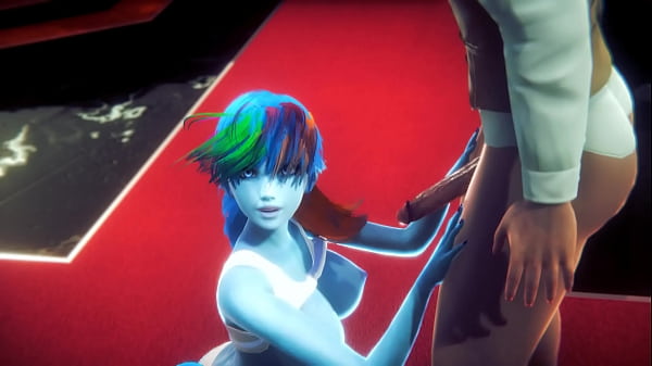 La bella ragazza si diverte