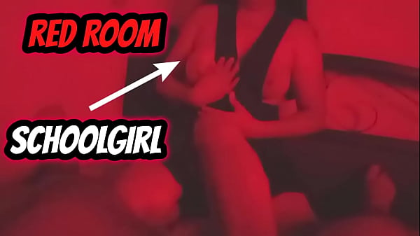 Fucking after classes in a red room, she sucks me and rides my cock like a goddess.