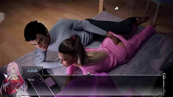 Chàng trai dạy cô gái thủ dâm. Trò chơi 3d