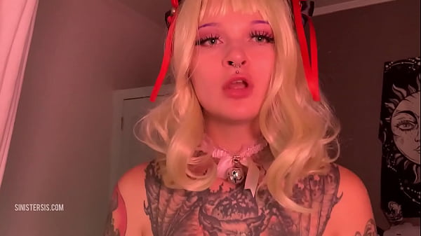 Contagem regressiva de porra: Bimbo catgirl implora para gozar na boca