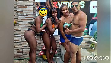 Casal de ninfas prime me levou para o quarto da festa do ogro Léo (Bella &Iacute_ndia Suzy furac&atilde_o.)