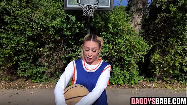 Stepdaughter playing basketball &amp_ fucking with stepdad