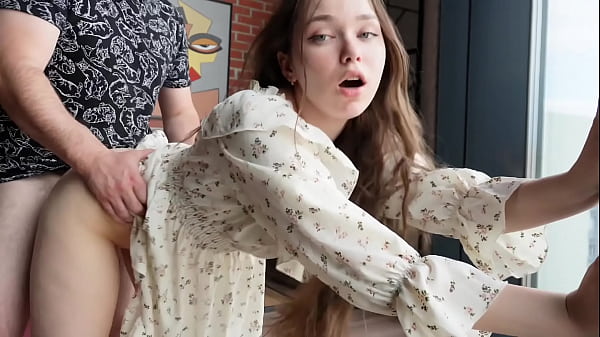 My stepsister doesn'_t mind fucking on the floor.