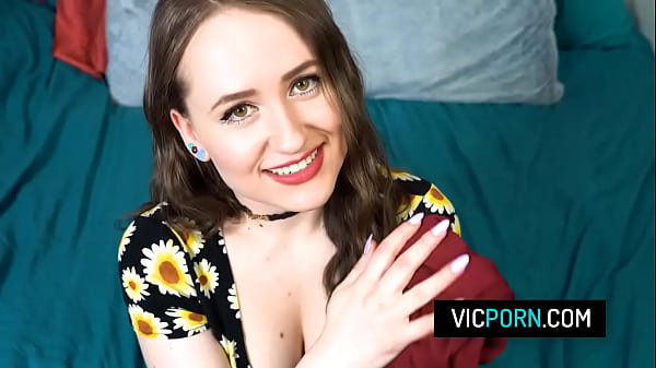 Hot brunette teen Lizzie Love getting ready for her first date