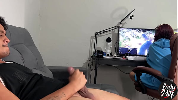 I caught him jerking off while I was playing, what do you think I did?