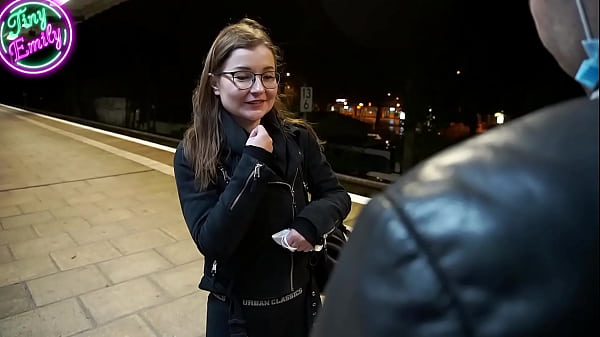 German TinyEmily fucked by the train inspector and inseminated in her pussy