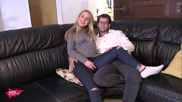 Blonde 18 year old fucks for her first porn