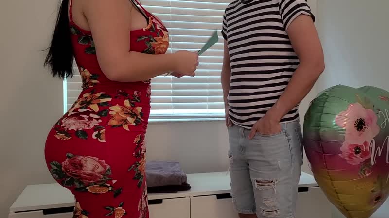 Kristalllust am Muttertag, meine kurvige Stiefmutter sagte, nimm das Kondom ab, Creampie in ihr