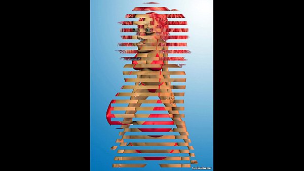 Bikini 3D avec d'énormes seins